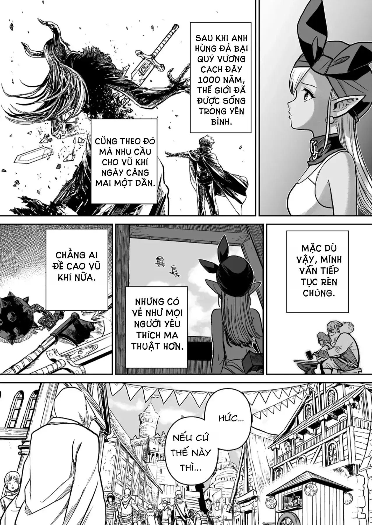 Abandoned ~Tsuyosugite Buki Ga Kowareru Yuusha To Buki Shokunin No Elf~ Chapter 1 - Trang 18