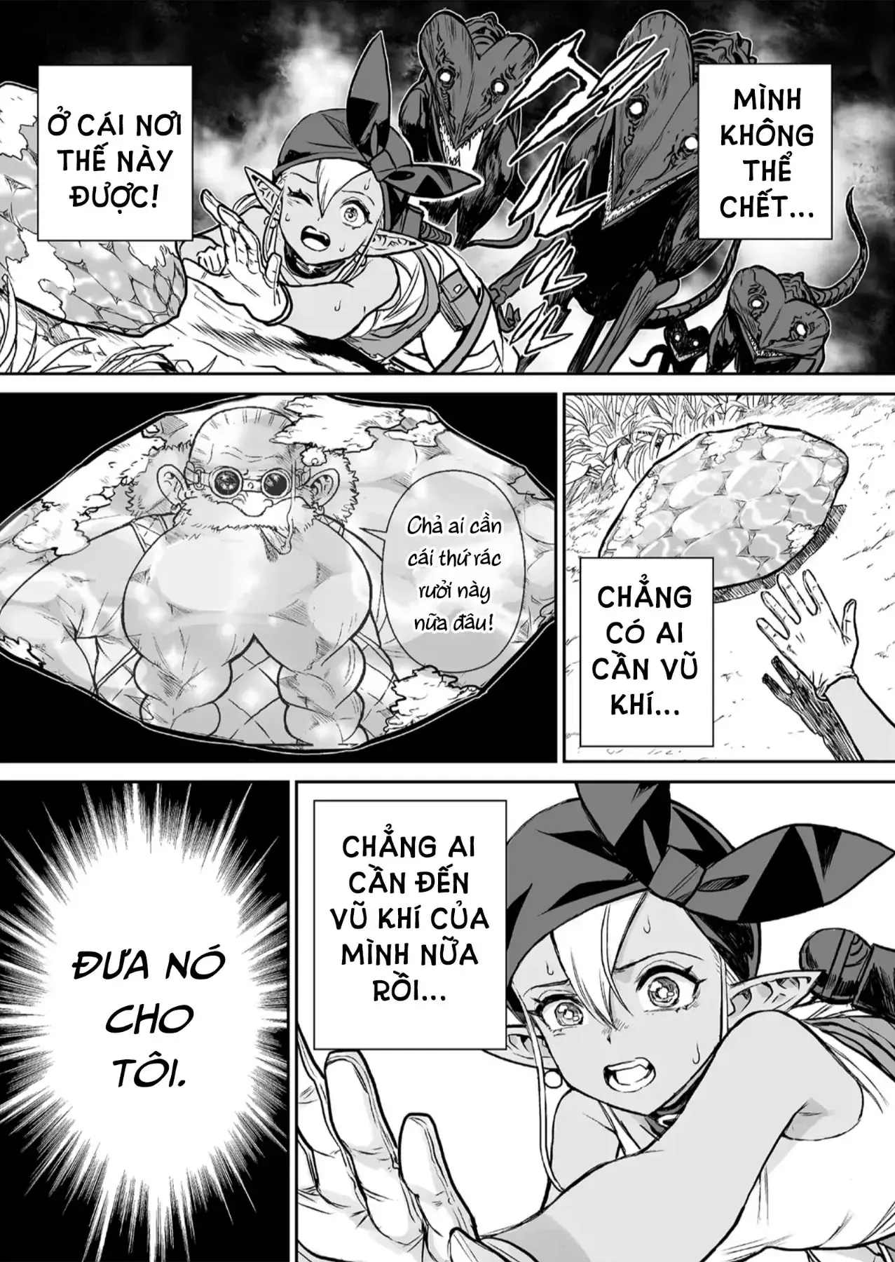 Abandoned ~Tsuyosugite Buki Ga Kowareru Yuusha To Buki Shokunin No Elf~ Chapter 1 - Trang 33