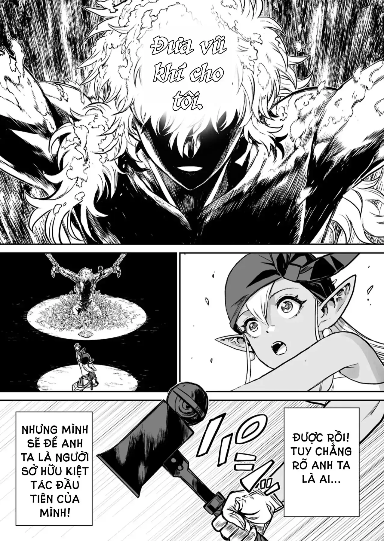 Abandoned ~Tsuyosugite Buki Ga Kowareru Yuusha To Buki Shokunin No Elf~ Chapter 1 - Trang 34