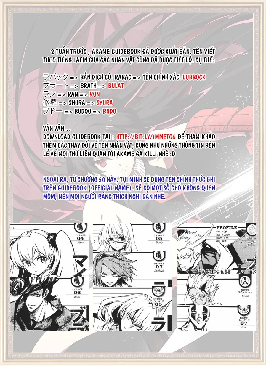 Akame Ga Kiru Chapter 50 - Trang 3