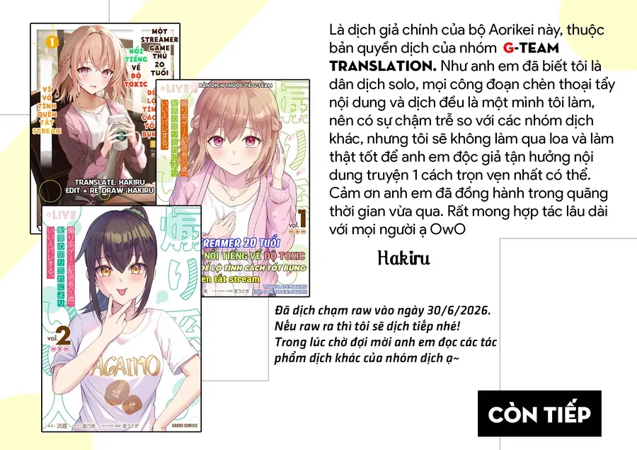 Aorikei Game Haishinsha (20-Sai), Haishin No Kiri Wasure Ni Yori Ii Hito Bare Suru. Chapter 10 - Trang 31
