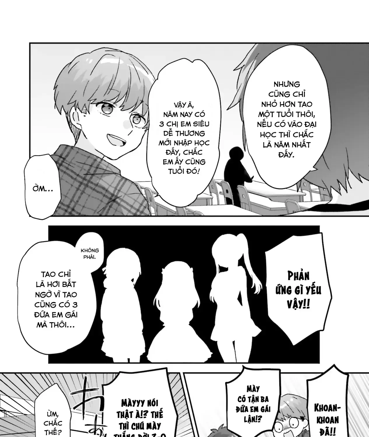 Ba Mỹ Nữ Mà Ai Cũng Đồn Trong Trường, Hóa Ra Là Những Cô Em Gái Thất Lạc Của Mình Sao. Chapter 1 - Trang 11