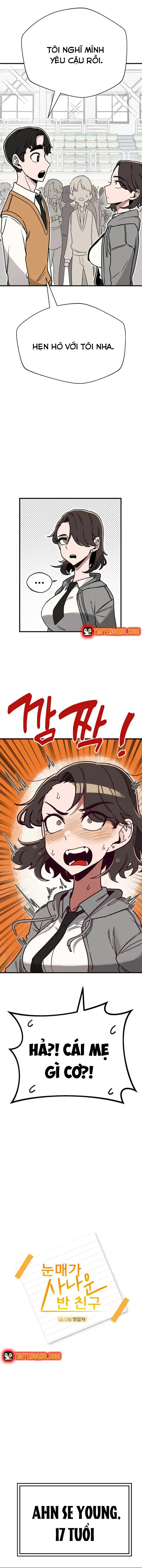 Bạn Cùng Lớp Có Ánh Mắt Dữ Dằn Chapter 1 - Trang 8