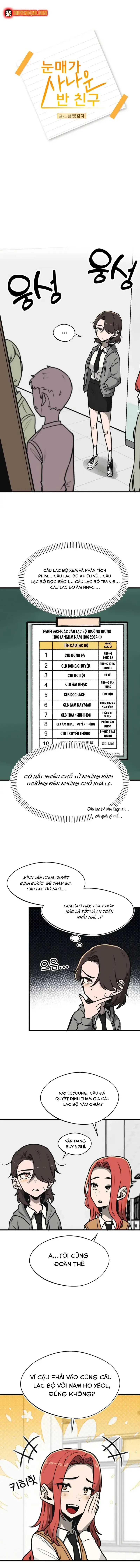 Bạn Cùng Lớp Có Ánh Mắt Dữ Dằn Chapter 4 - Trang 4