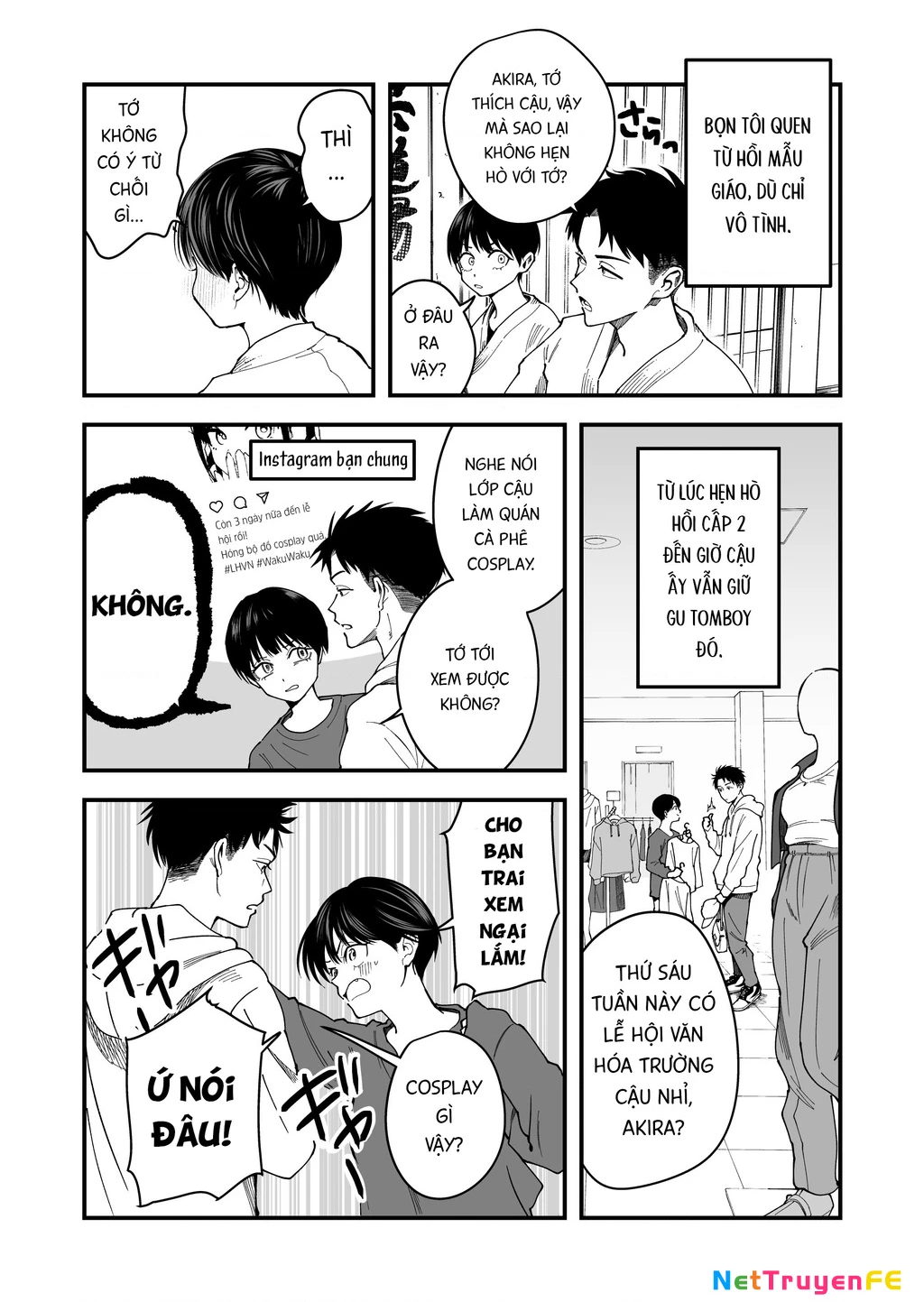 Bạn gái tomboy học khác trường Chapter 1 - Trang 4