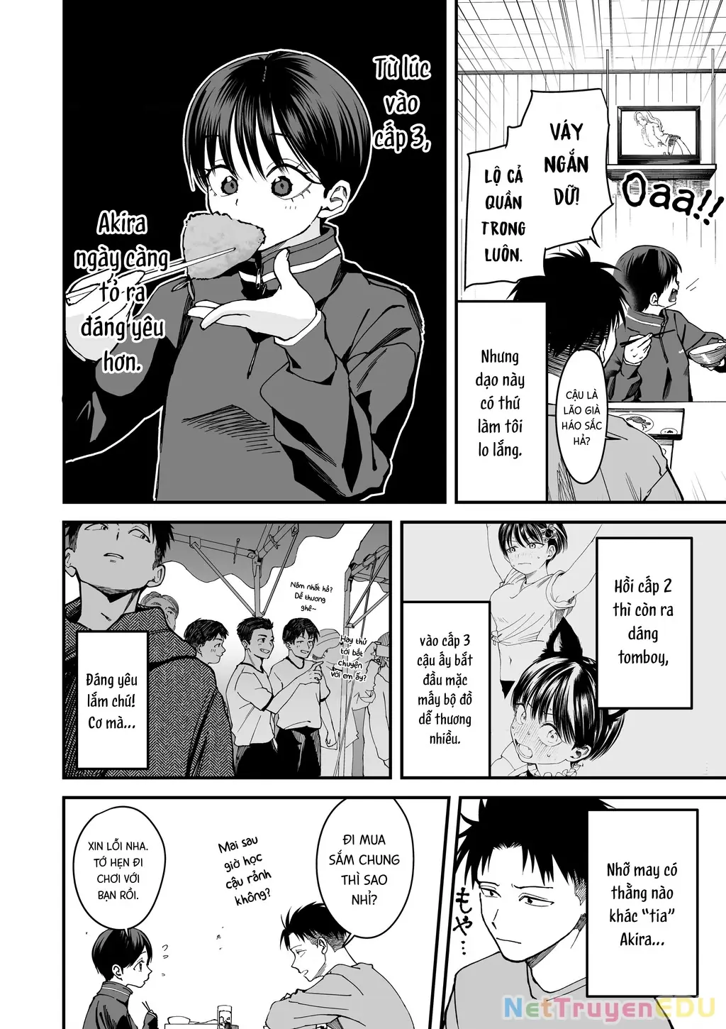 Bạn gái tomboy học khác trường Chapter 7 - Trang 4
