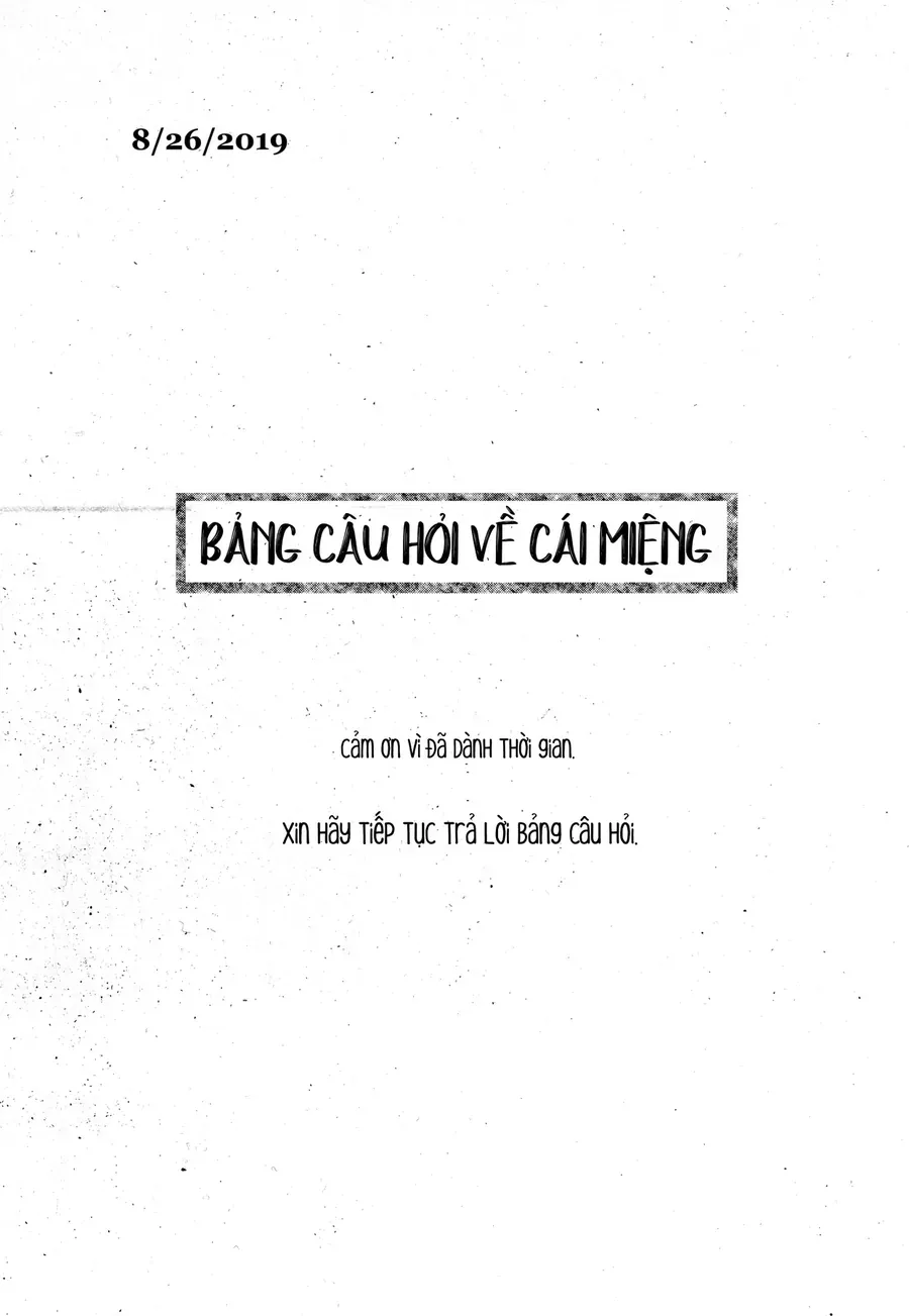 Bảng Câu Hỏi Về Cái Miệng Chapter 1 - Trang 27