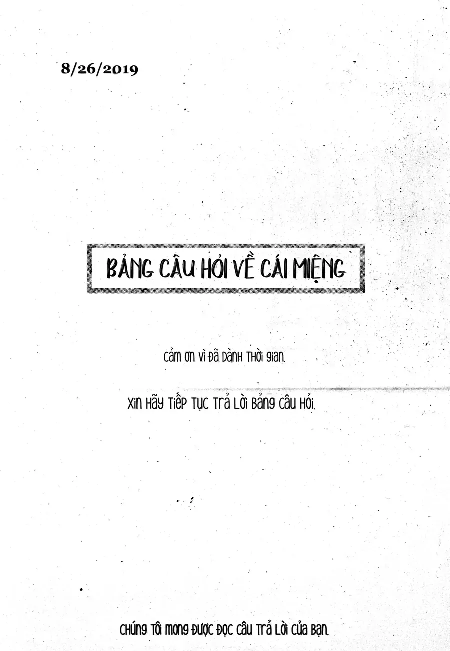 Bảng Câu Hỏi Về Cái Miệng Chapter 1 - Trang 50