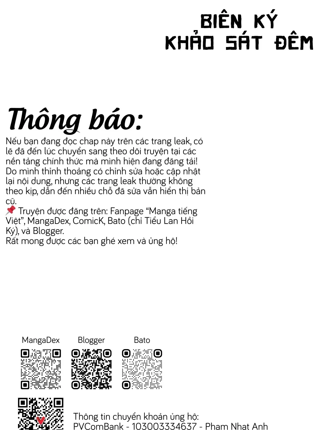 Biên Ký Khảo Sát Đêm Chapter 0 - Trang 23