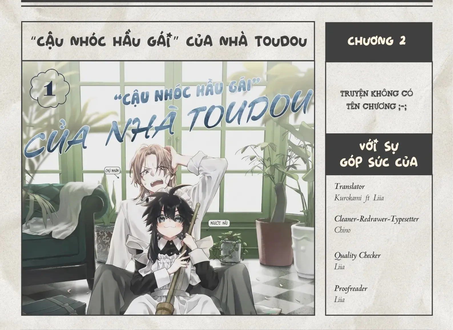 "Cậu Nhóc Hầu Gái" Của Nhà Toudou Chapter 2 - Trang 3