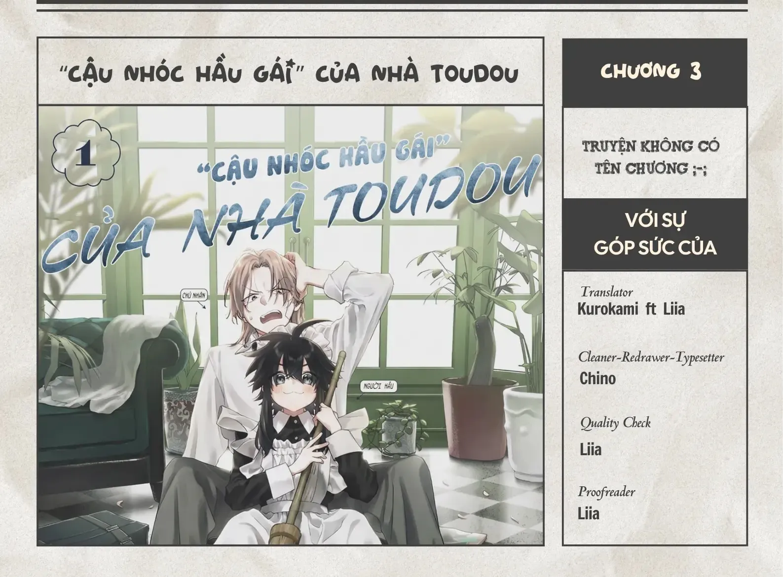 "Cậu Nhóc Hầu Gái" Của Nhà Toudou Chapter 3 - Trang 3