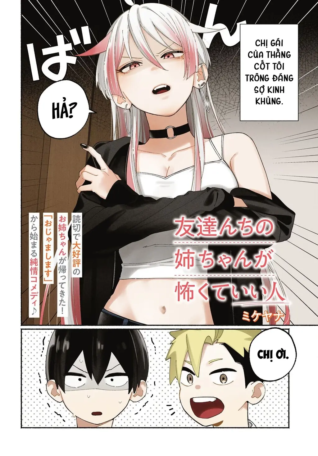Chị gái của thằng bạn tôi nhìn thì hổ báo nhưng thật ra lại là người tốt Chapter 1 - Trang 4