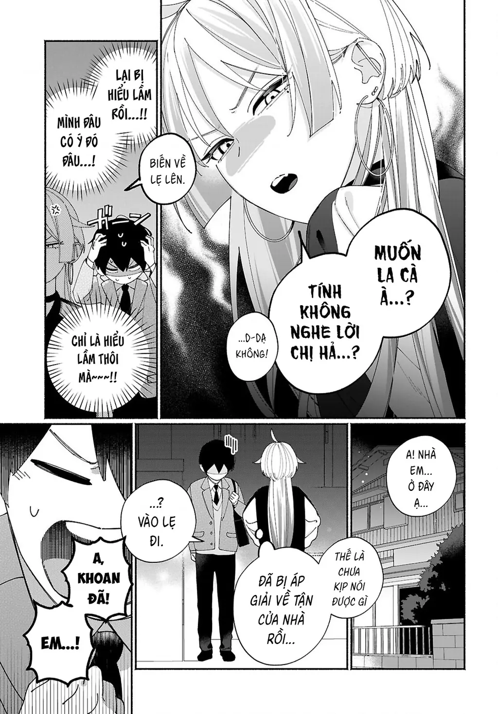 Chị gái của thằng bạn tôi nhìn thì hổ báo nhưng thật ra lại là người tốt Chapter 4 - Trang 7
