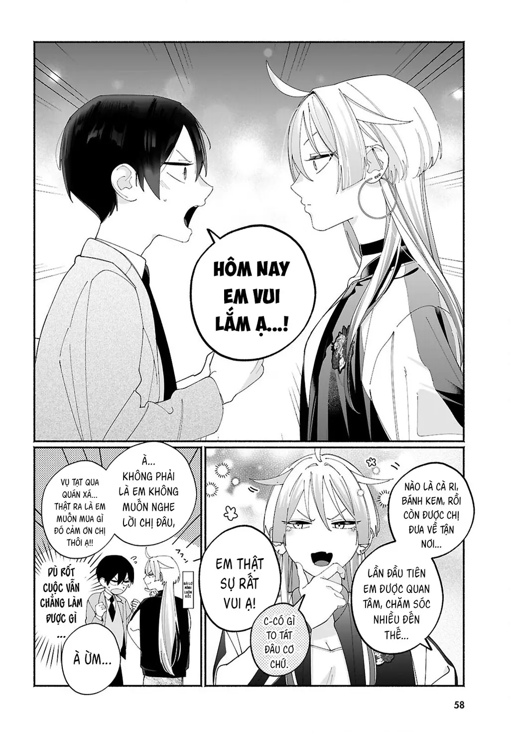 Chị gái của thằng bạn tôi nhìn thì hổ báo nhưng thật ra lại là người tốt Chapter 4 - Trang 8