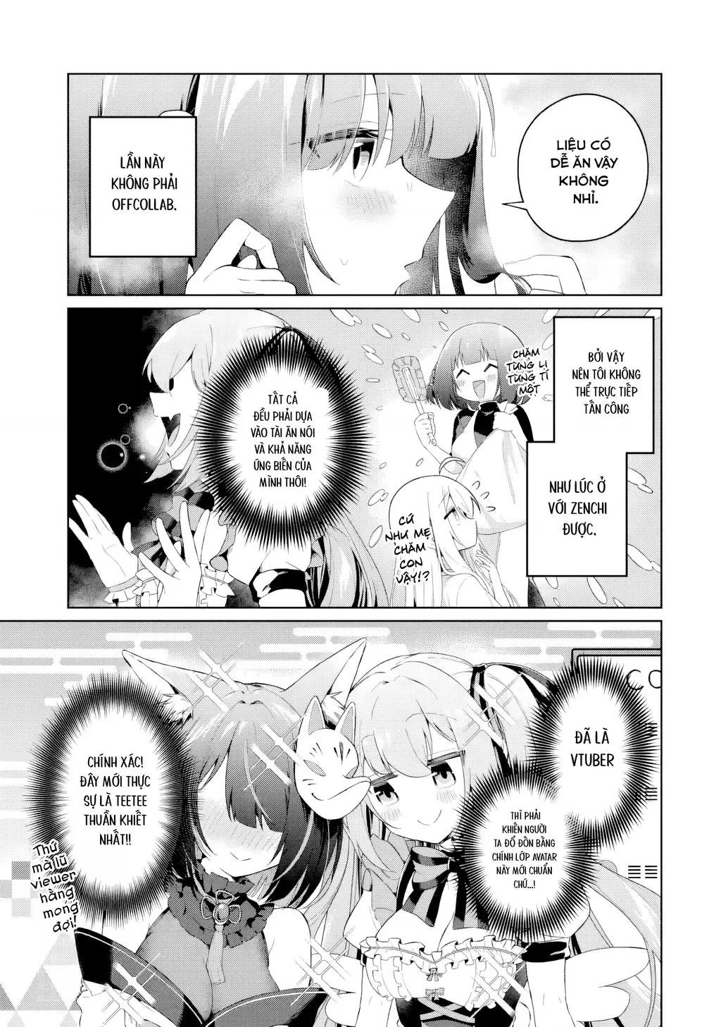 Chuyển sinh thành Vtuber, tôi đi quyến rũ tất cả Vtuber của công ty mình Chapter 5 - Trang 4