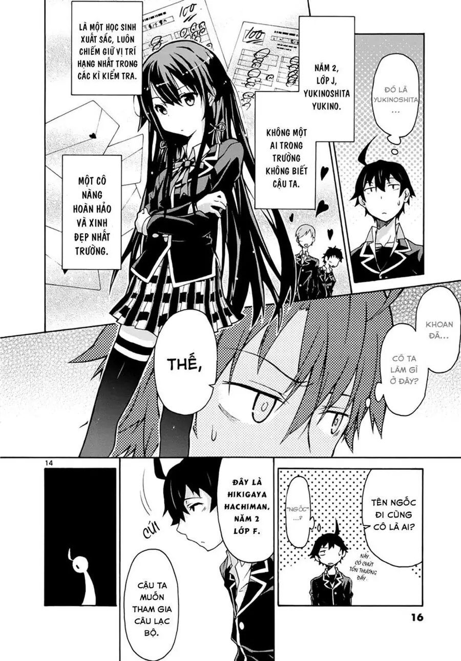 Chuyện Tình Thanh Xuân Bi Hài Của Tôi Quả Nhiên Là Sai Lầm @Comic Chapter 1 - Trang 13