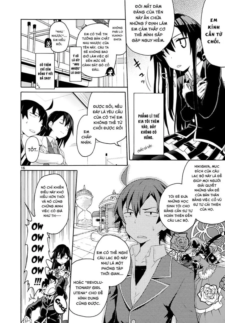 Chuyện Tình Thanh Xuân Bi Hài Của Tôi Quả Nhiên Là Sai Lầm @Comic Chapter 1 - Trang 15