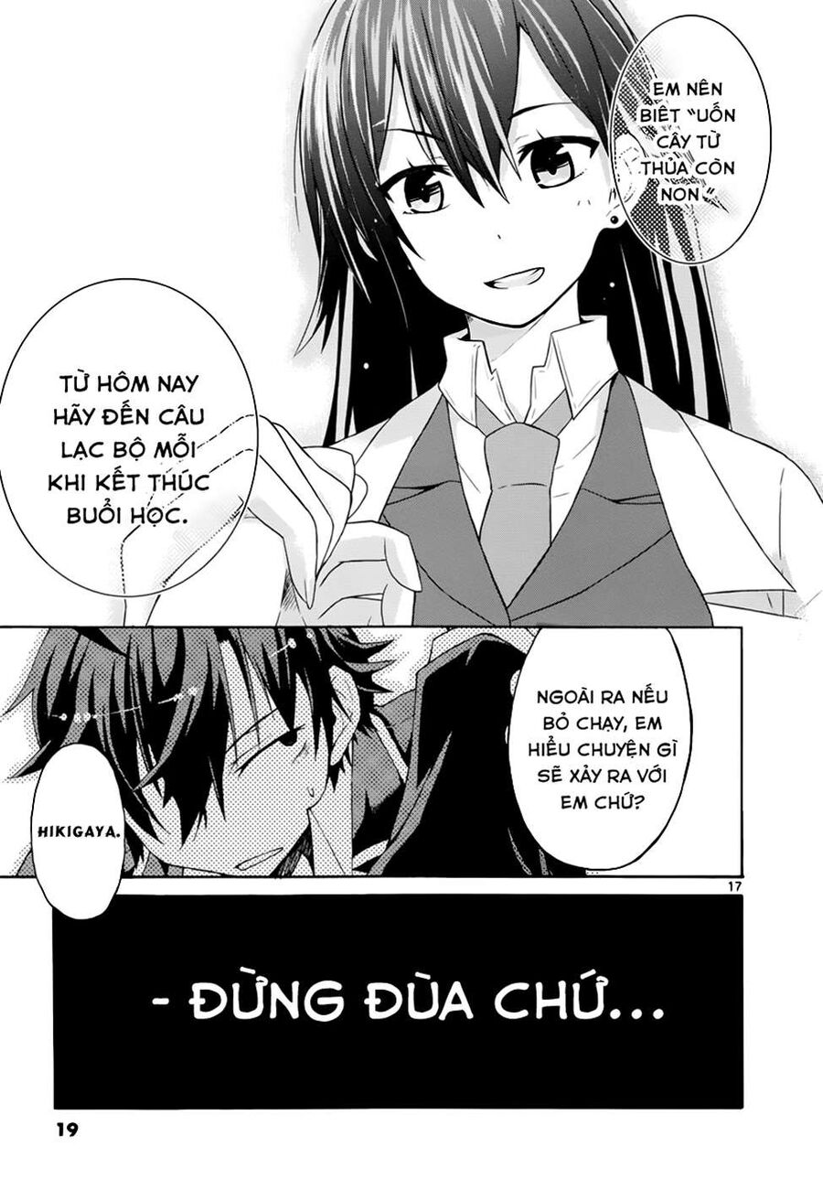 Chuyện Tình Thanh Xuân Bi Hài Của Tôi Quả Nhiên Là Sai Lầm @Comic Chapter 1 - Trang 16