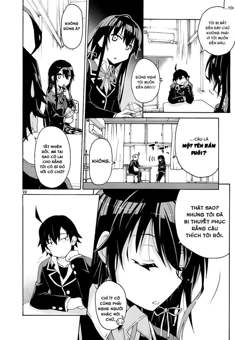 Chuyện Tình Thanh Xuân Bi Hài Của Tôi Quả Nhiên Là Sai Lầm @Comic Chapter 1 - Trang 21
