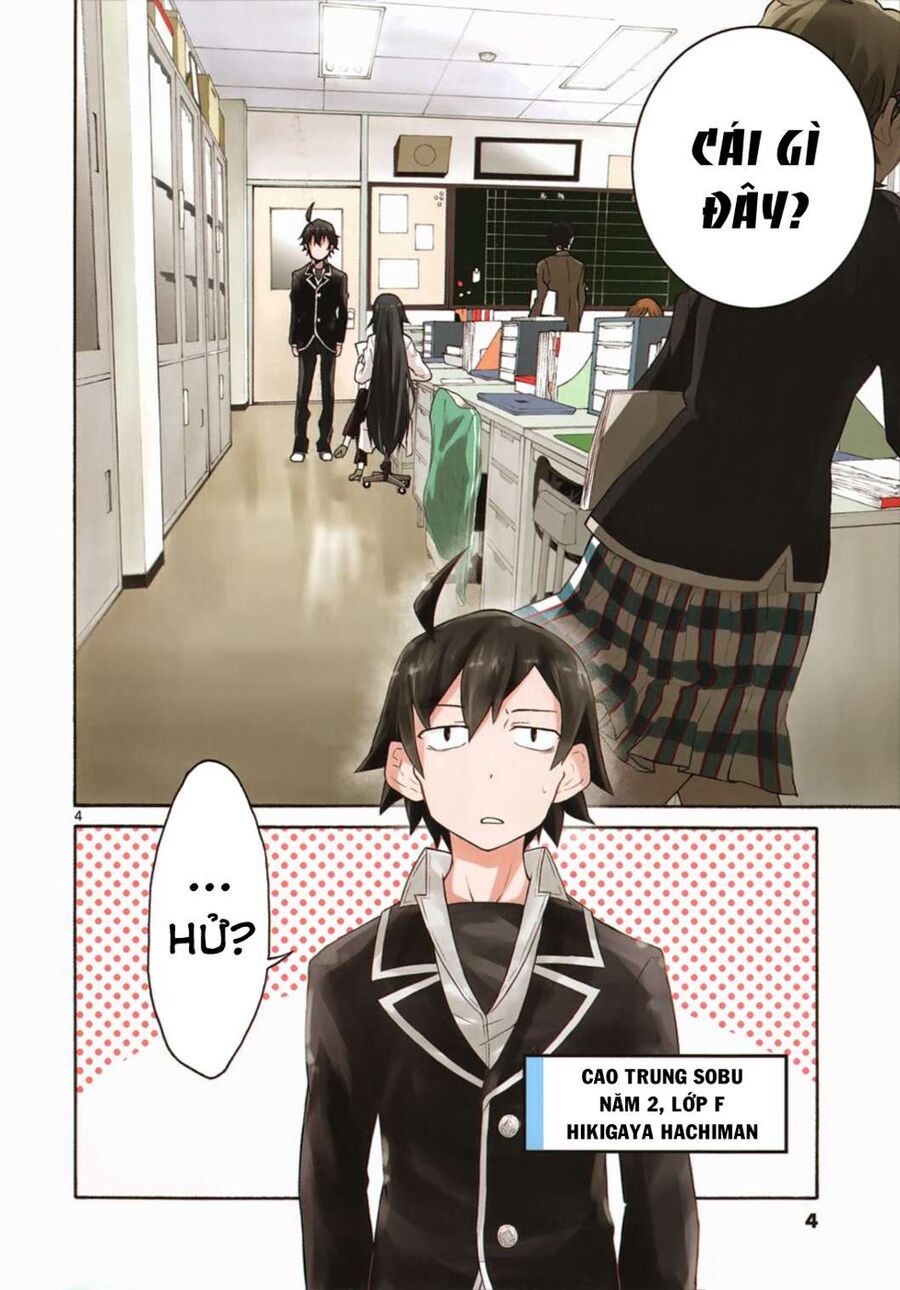 Chuyện Tình Thanh Xuân Bi Hài Của Tôi Quả Nhiên Là Sai Lầm @Comic Chapter 1 - Trang 4