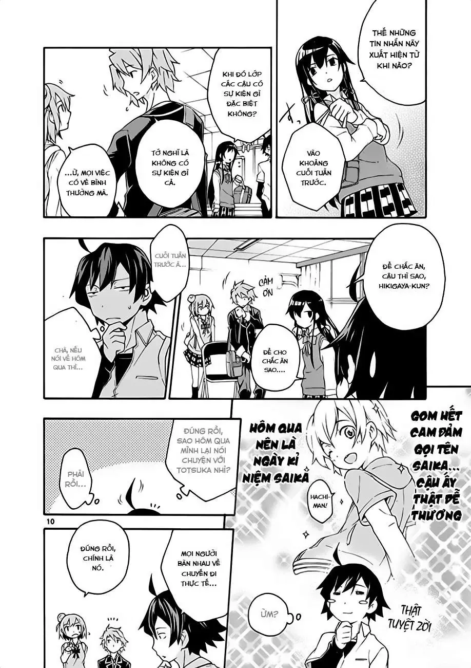 Chuyện Tình Thanh Xuân Bi Hài Của Tôi Quả Nhiên Là Sai Lầm @Comic Chapter 10 - Trang 11