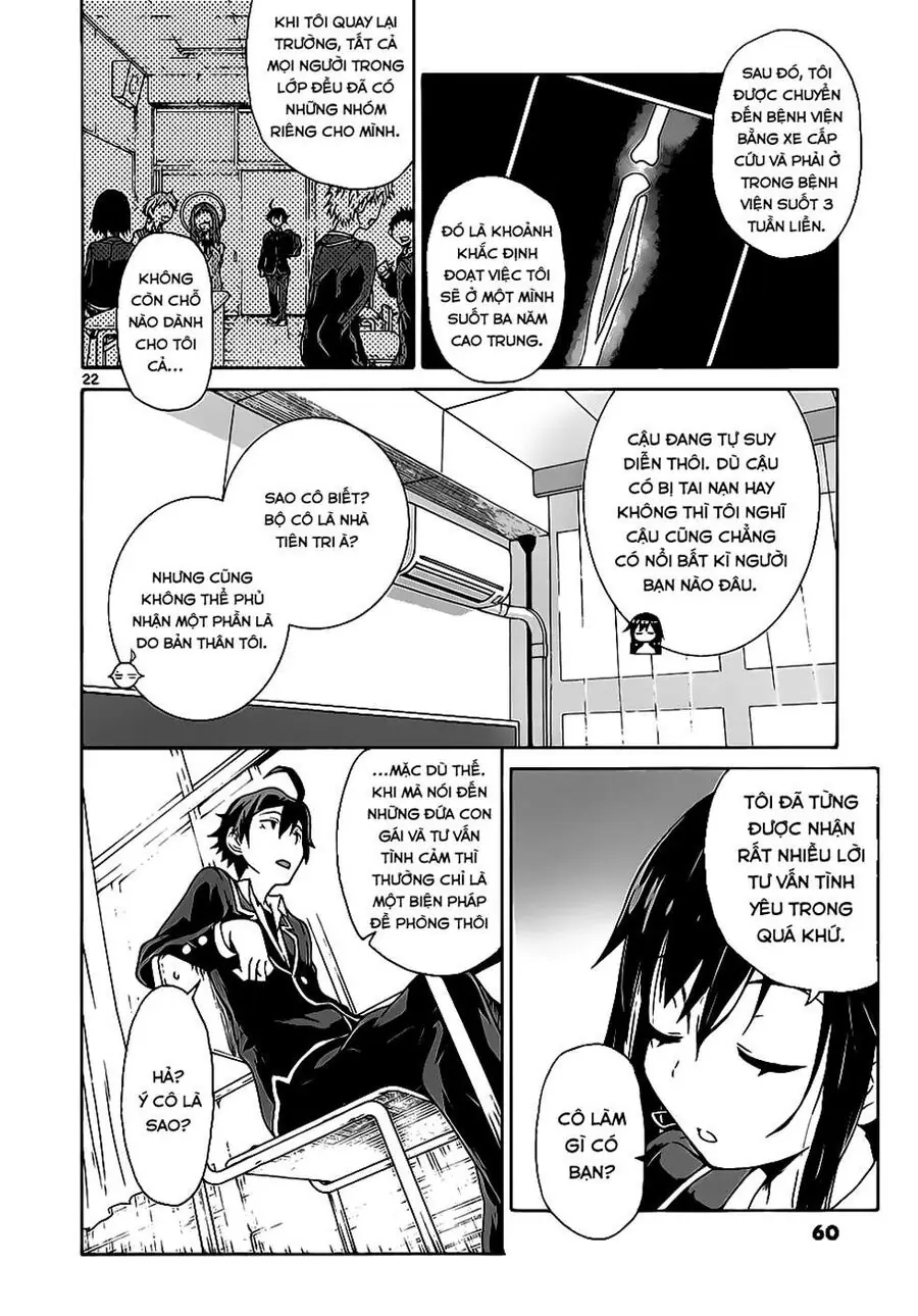 Chuyện Tình Thanh Xuân Bi Hài Của Tôi Quả Nhiên Là Sai Lầm @Comic Chapter 2 - Trang 23