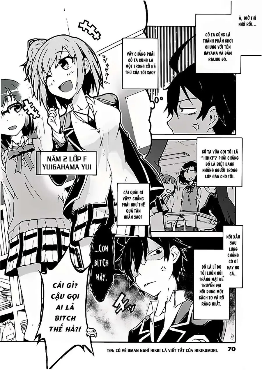 Chuyện Tình Thanh Xuân Bi Hài Của Tôi Quả Nhiên Là Sai Lầm @Comic Chapter 3 - Trang 7