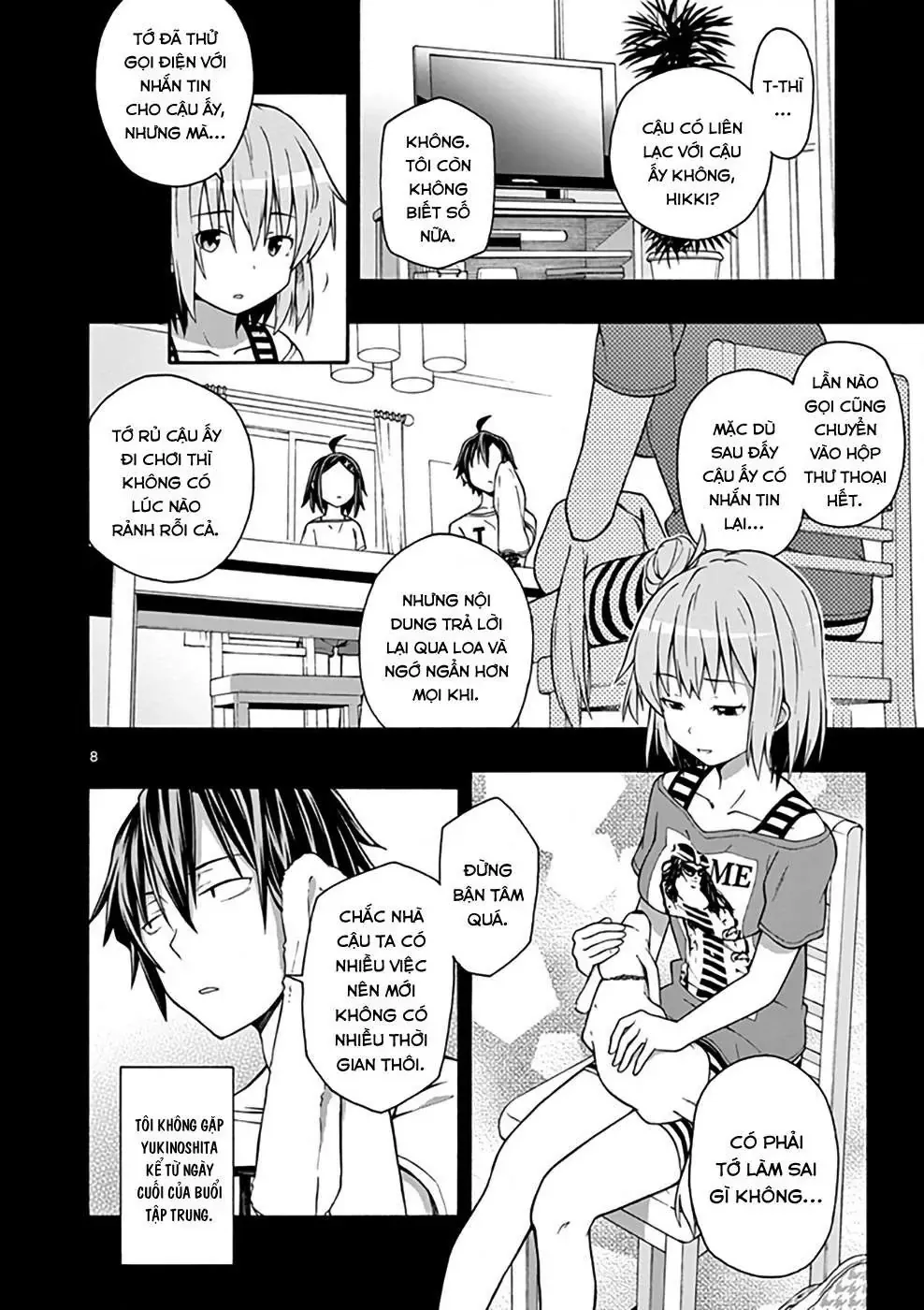 Chuyện Tình Thanh Xuân Bi Hài Của Tôi Quả Nhiên Là Sai Lầm @Comic Chapter 30 - Trang 8