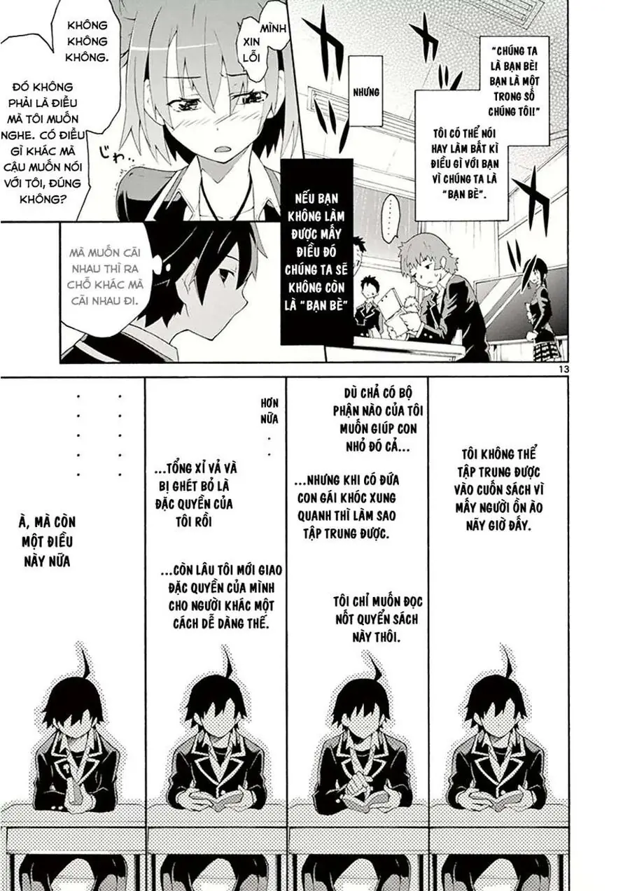 Chuyện Tình Thanh Xuân Bi Hài Của Tôi Quả Nhiên Là Sai Lầm @Comic Chapter 4 - Trang 13