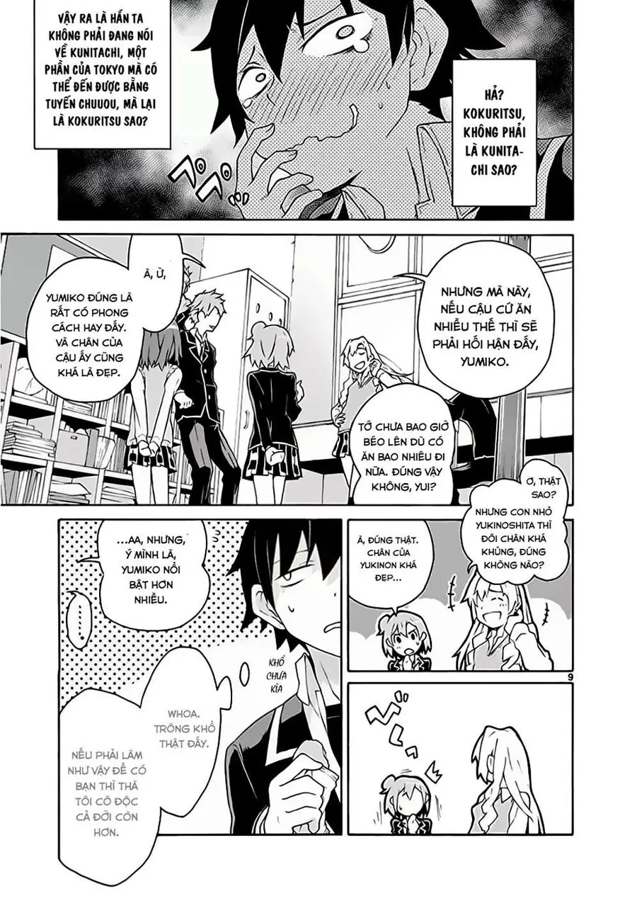 Chuyện Tình Thanh Xuân Bi Hài Của Tôi Quả Nhiên Là Sai Lầm @Comic Chapter 4 - Trang 9