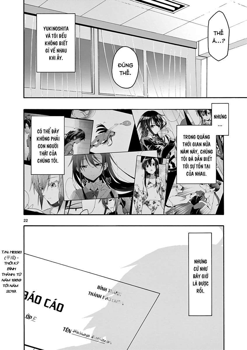 Chuyện Tình Thanh Xuân Bi Hài Của Tôi Quả Nhiên Là Sai Lầm @Comic Chapter 43 - Trang 22
