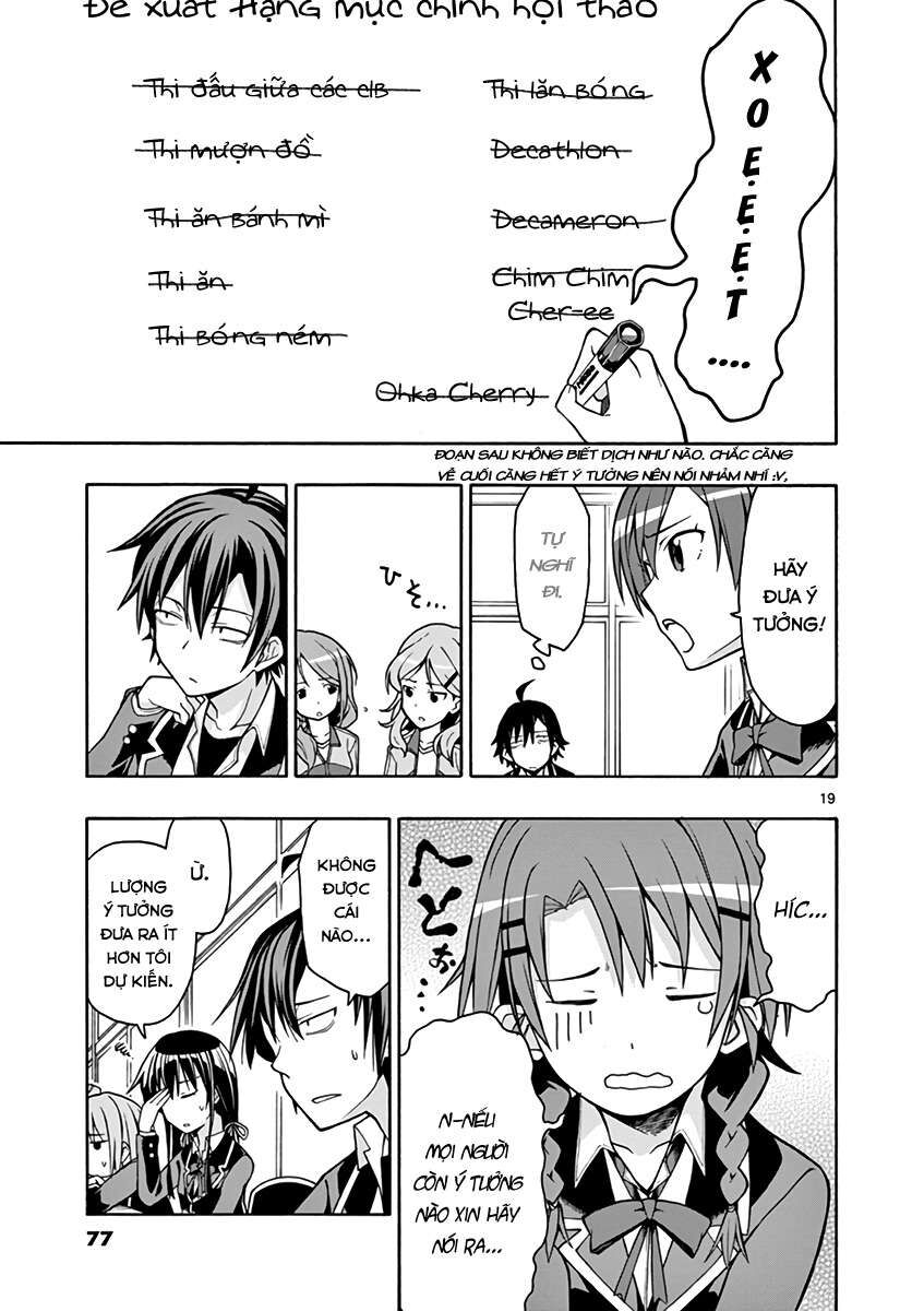 Chuyện Tình Thanh Xuân Bi Hài Của Tôi Quả Nhiên Là Sai Lầm @Comic Chapter 44 - Trang 21