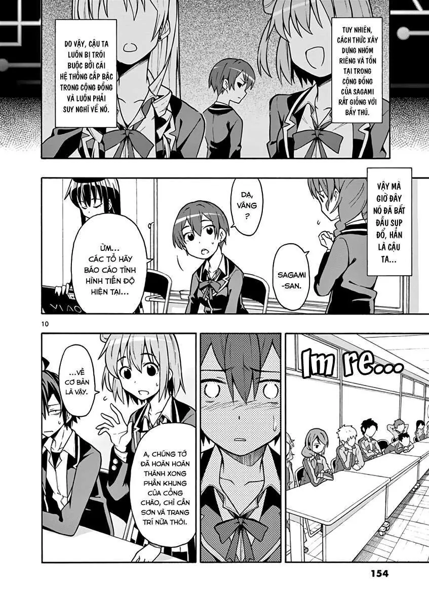Chuyện Tình Thanh Xuân Bi Hài Của Tôi Quả Nhiên Là Sai Lầm @Comic Chapter 47 - Trang 11