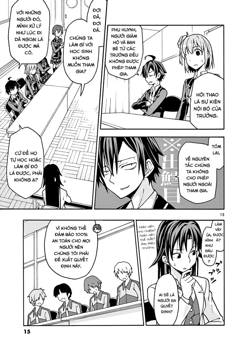 Chuyện Tình Thanh Xuân Bi Hài Của Tôi Quả Nhiên Là Sai Lầm @Comic Chapter 48 - Trang 13