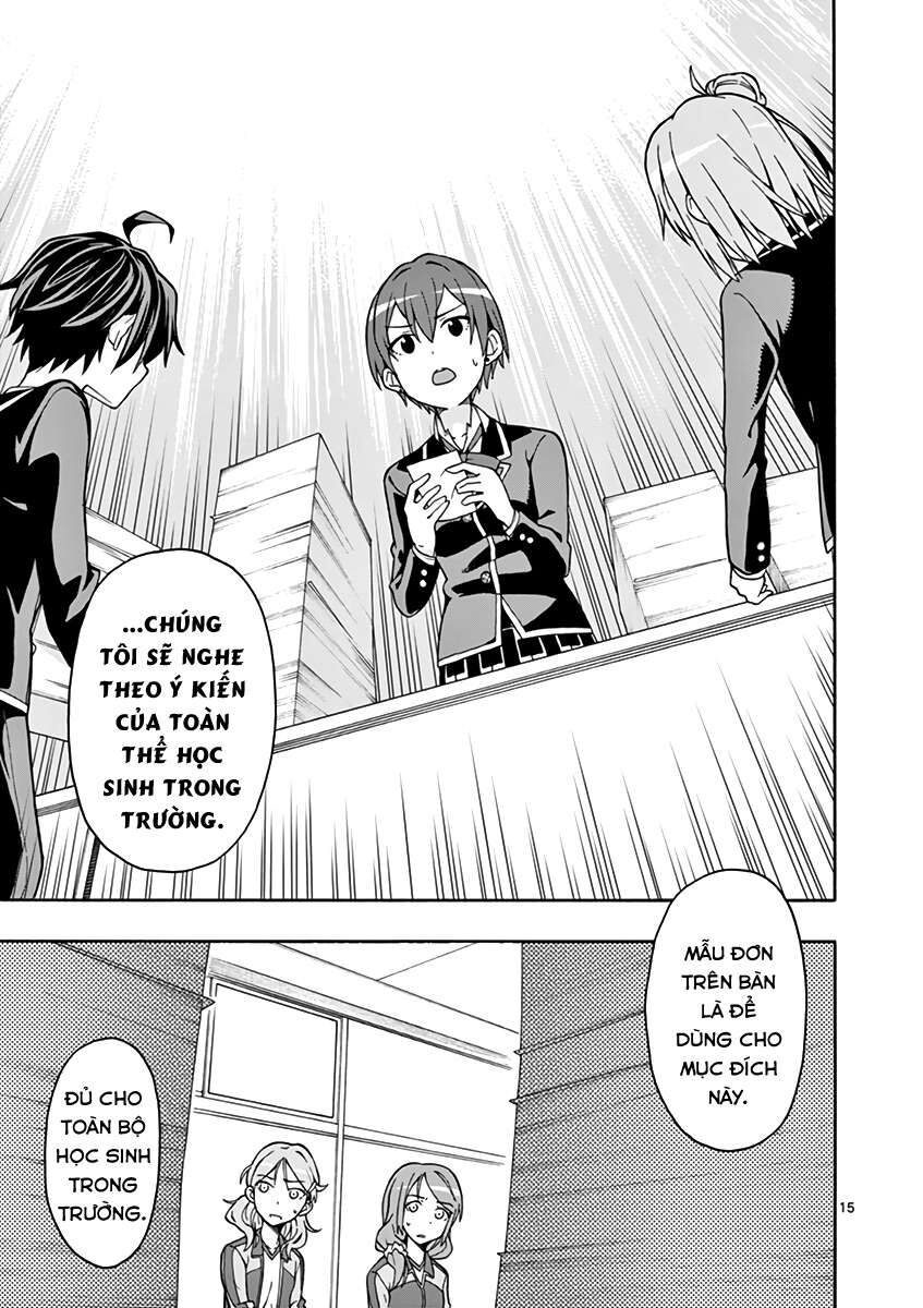 Chuyện Tình Thanh Xuân Bi Hài Của Tôi Quả Nhiên Là Sai Lầm @Comic Chapter 48 - Trang 15