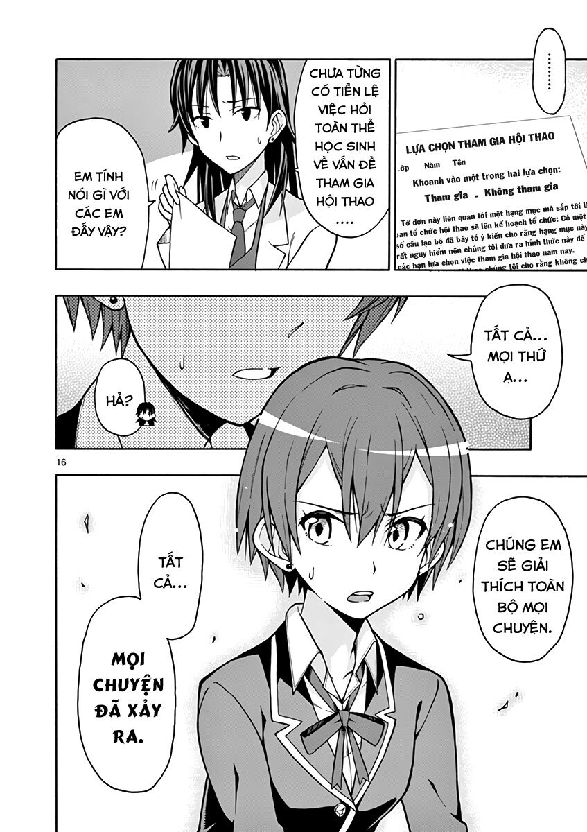 Chuyện Tình Thanh Xuân Bi Hài Của Tôi Quả Nhiên Là Sai Lầm @Comic Chapter 48 - Trang 16
