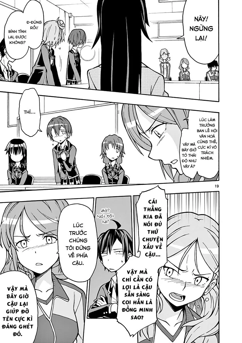Chuyện Tình Thanh Xuân Bi Hài Của Tôi Quả Nhiên Là Sai Lầm @Comic Chapter 48 - Trang 19