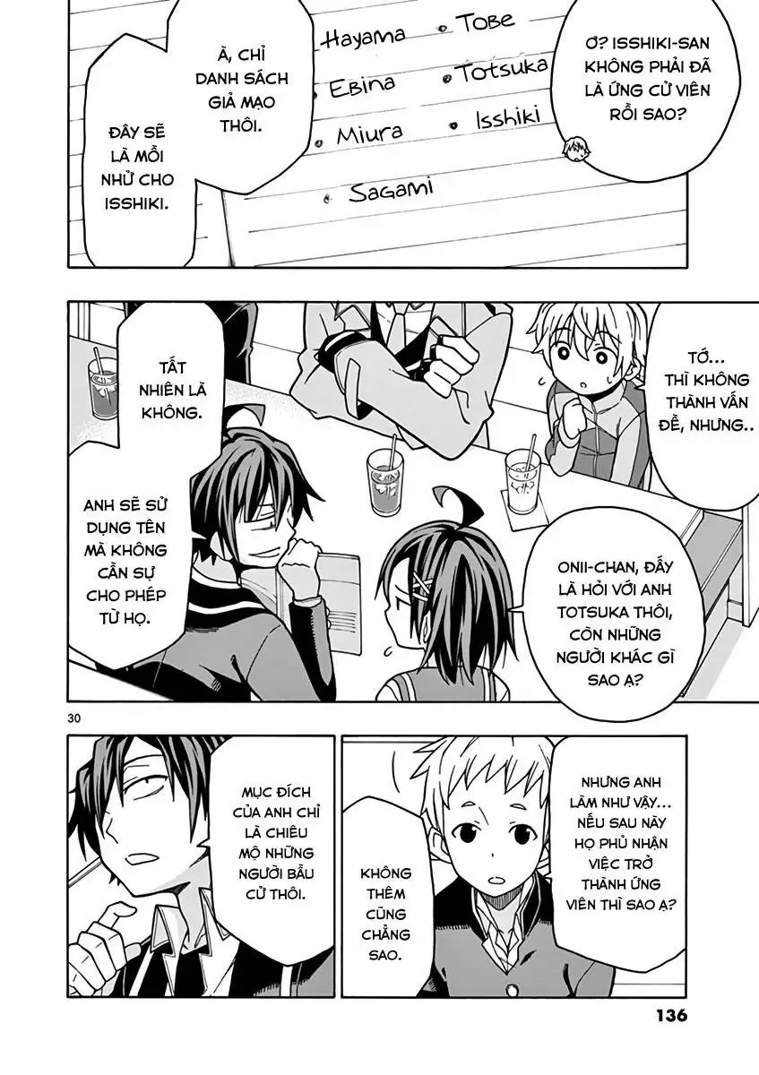 Chuyện Tình Thanh Xuân Bi Hài Của Tôi Quả Nhiên Là Sai Lầm @Comic Chapter 57 - Trang 30