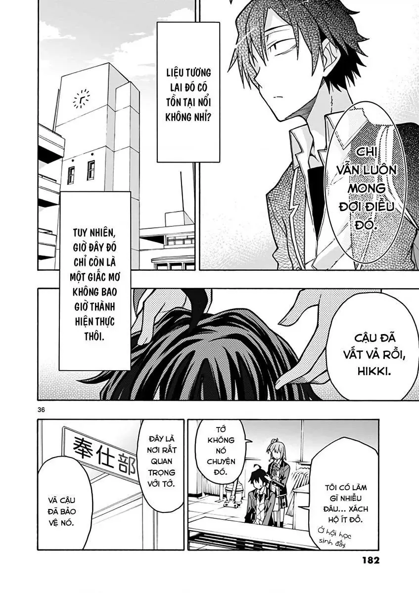 Chuyện Tình Thanh Xuân Bi Hài Của Tôi Quả Nhiên Là Sai Lầm @Comic Chapter 58 - Trang 37