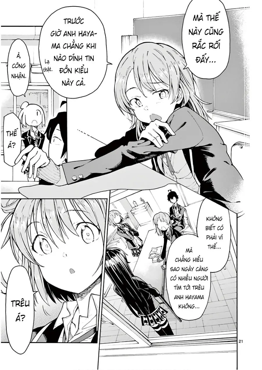 Chuyện Tình Thanh Xuân Bi Hài Của Tôi Quả Nhiên Là Sai Lầm @Comic Chapter 75 - Trang 22