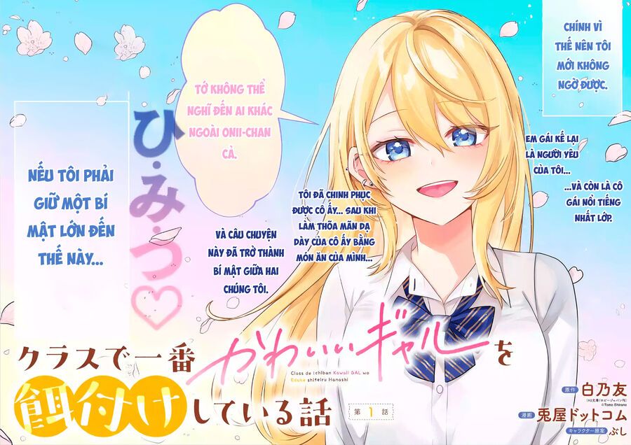 Class De Ichiban Kawaii Gal Wo Ezuke Shiteiru Hanashi Chapter 1 - Trang 3