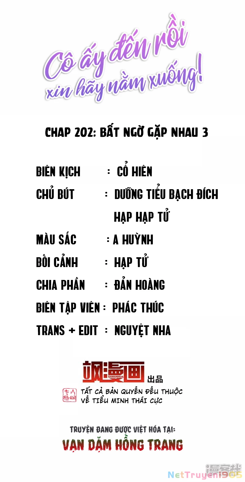 Cô ấy đến rồi, xin hãy nằm xuống! Chapter 202 - Trang 3