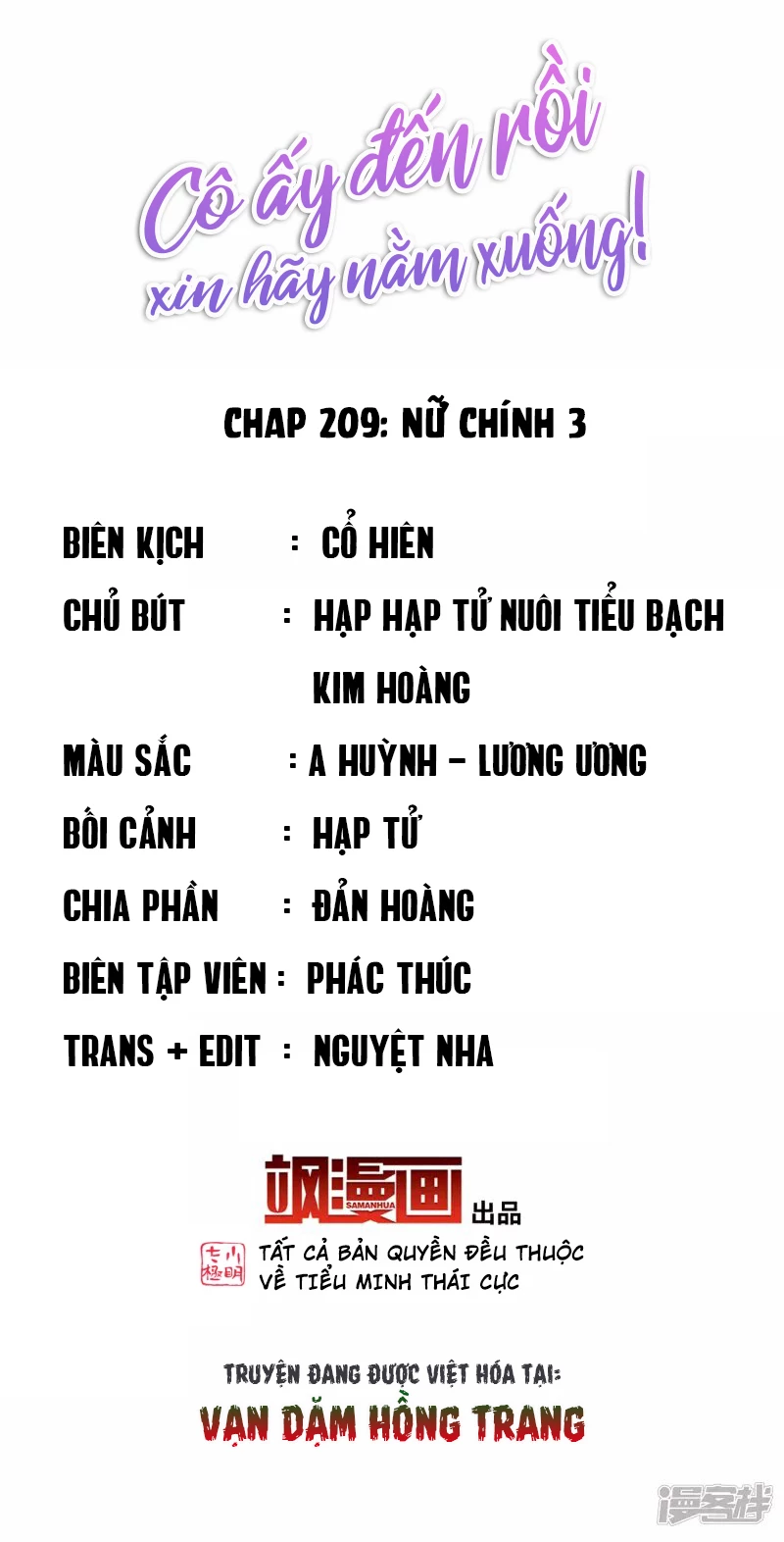 Cô ấy đến rồi, xin hãy nằm xuống! Chapter 209 - Trang 3