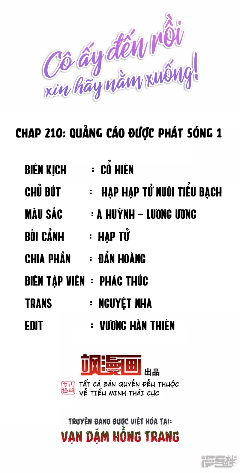 Cô ấy đến rồi, xin hãy nằm xuống! Chapter 210 - Trang 3