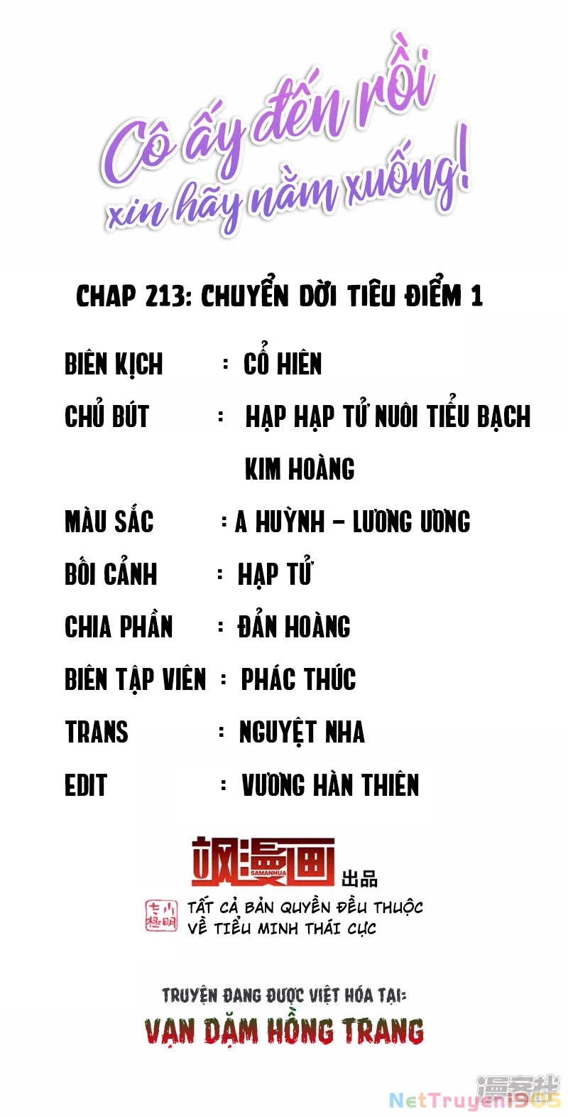 Cô ấy đến rồi, xin hãy nằm xuống! Chapter 213 - Trang 3