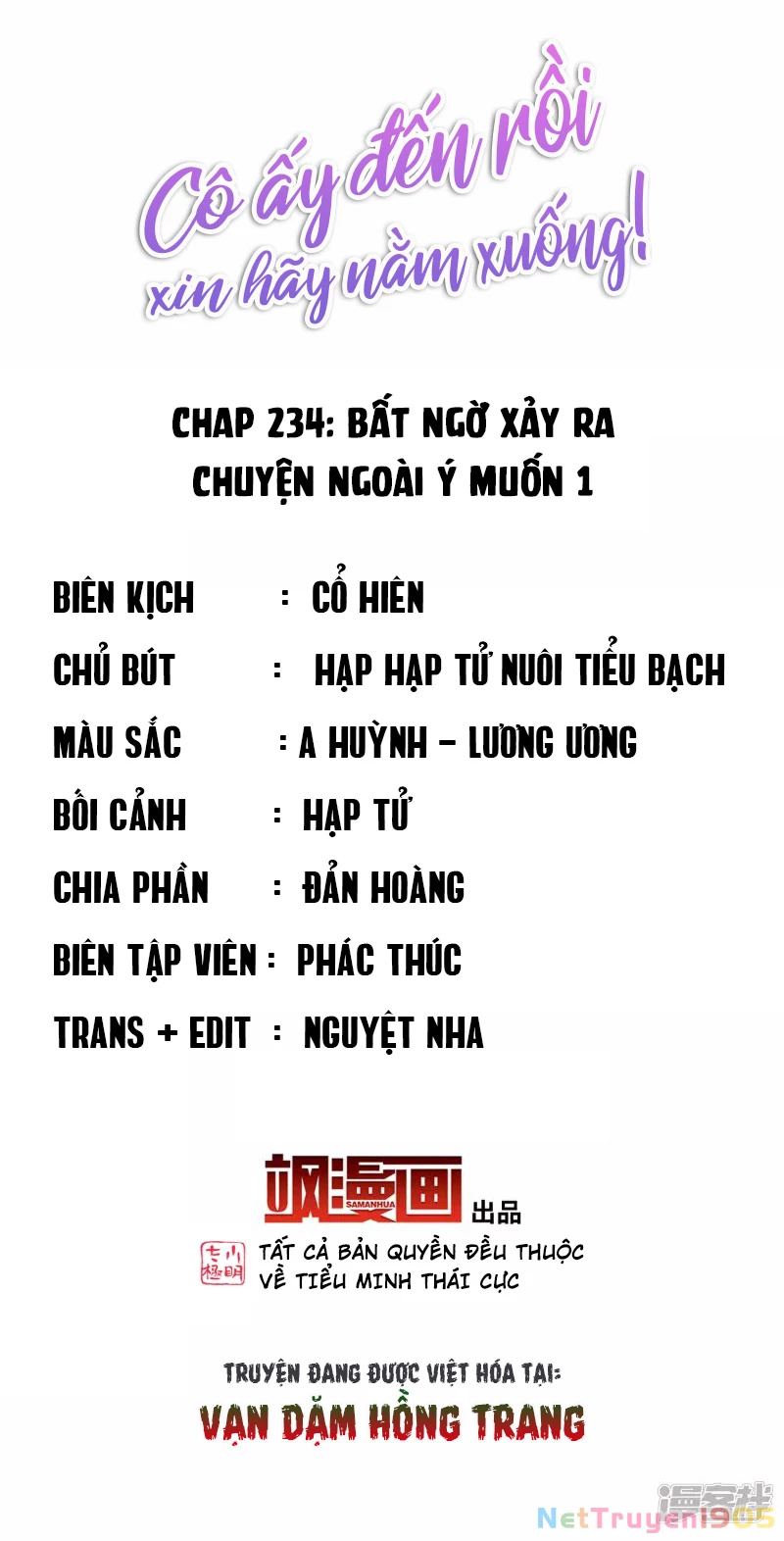 Cô ấy đến rồi, xin hãy nằm xuống! Chapter 234 - Trang 3