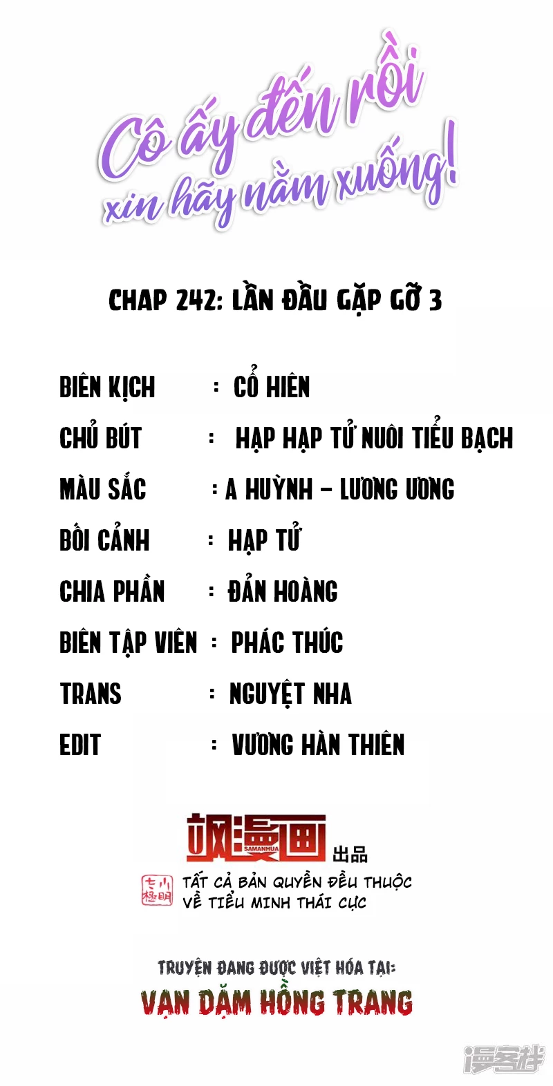 Cô ấy đến rồi, xin hãy nằm xuống! Chapter 242 - Trang 3