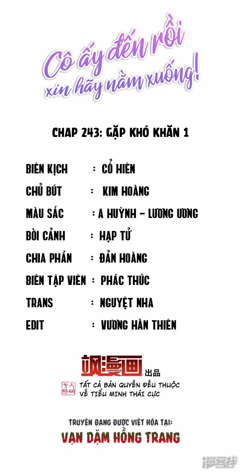Cô ấy đến rồi, xin hãy nằm xuống! Chapter 243 - Trang 3