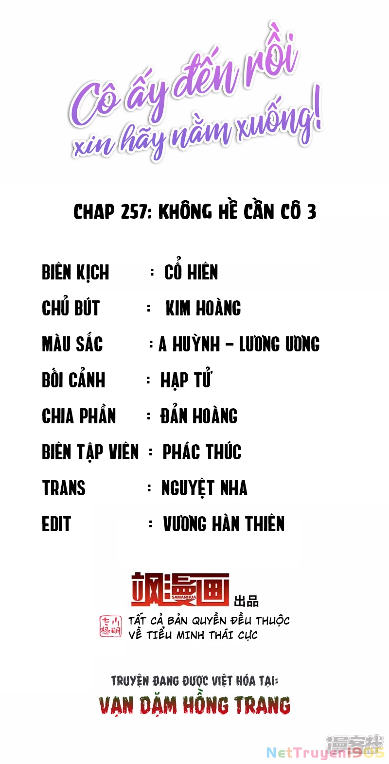 Cô ấy đến rồi, xin hãy nằm xuống! Chapter 257 - Trang 3