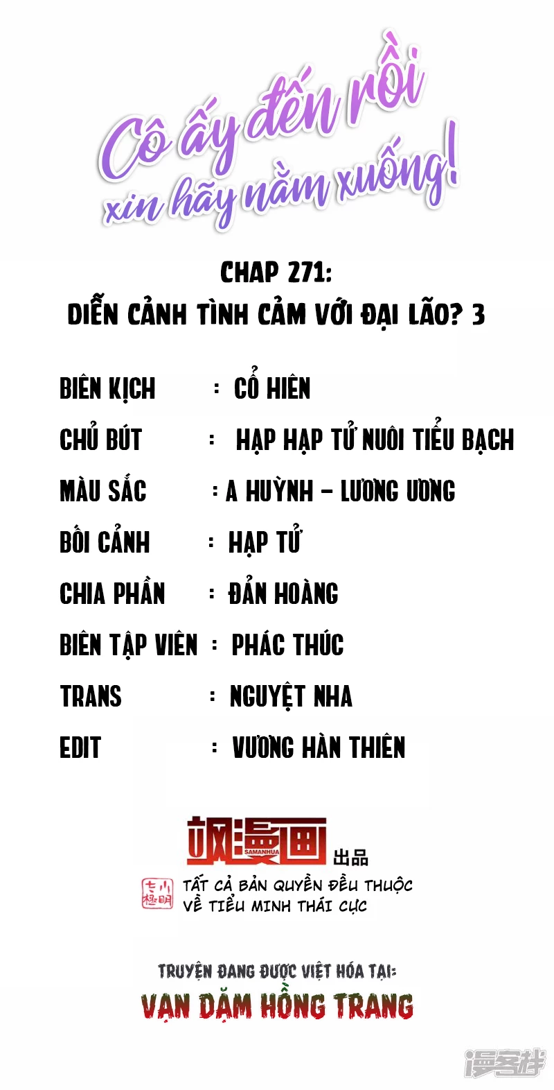 Cô ấy đến rồi, xin hãy nằm xuống! Chapter 271 - Trang 3